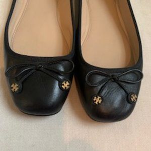 Tory Burch Laila Leather Bow Ballet Slipper